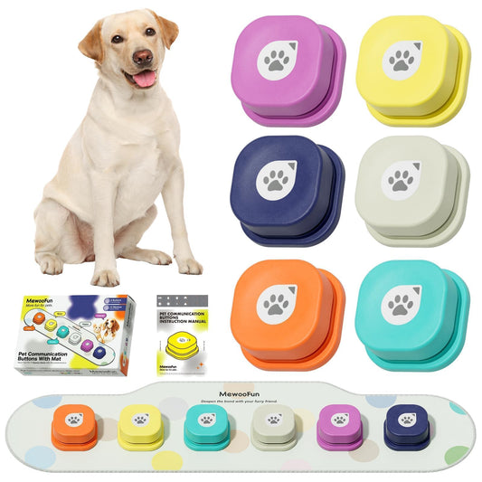 Voice Recording Pet Buttons - Communicate & Train with Ease