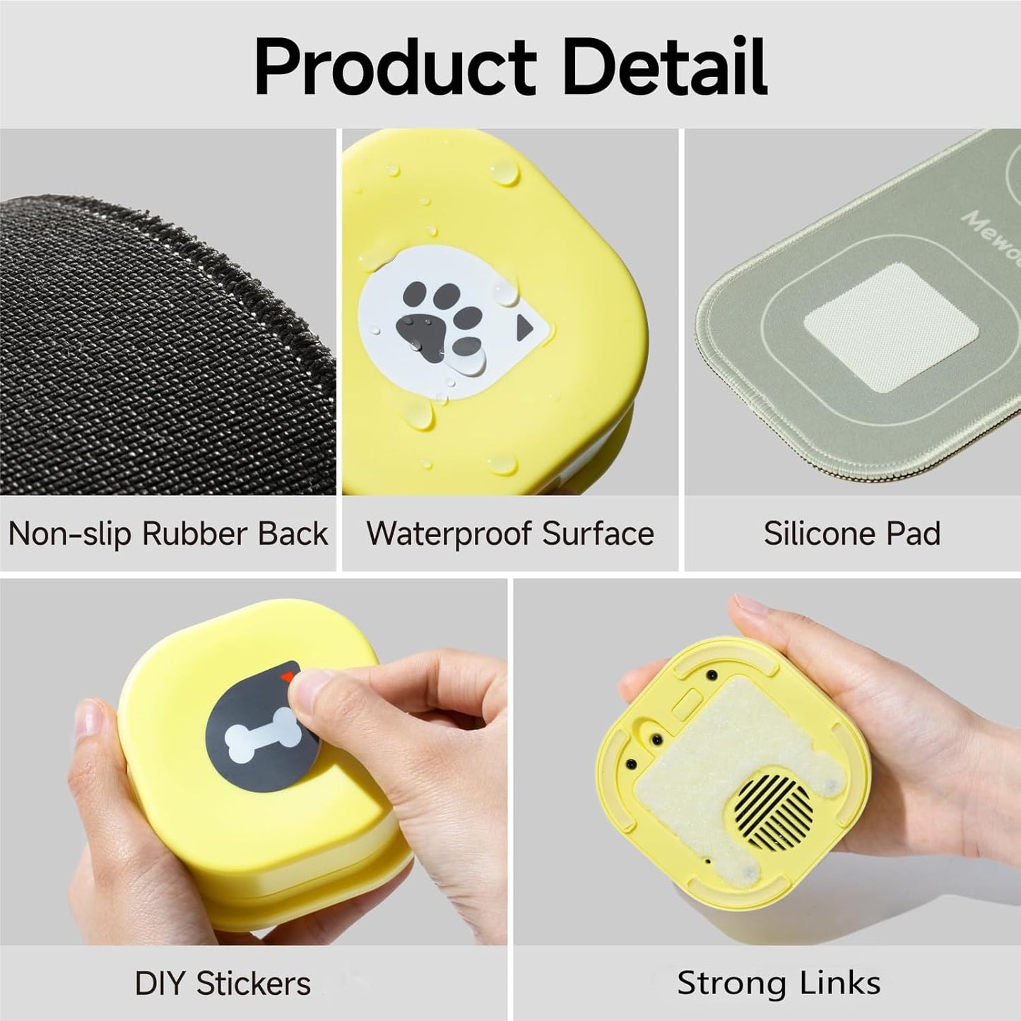 Easy-Use Voice Recording Dog Buttons - Train, Talk, & Play!