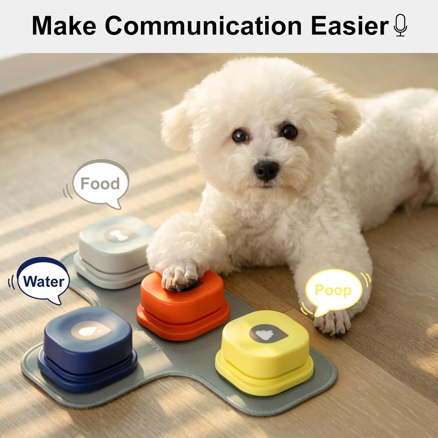 Easy-Use Voice Recording Dog Buttons - Train, Talk, & Play!