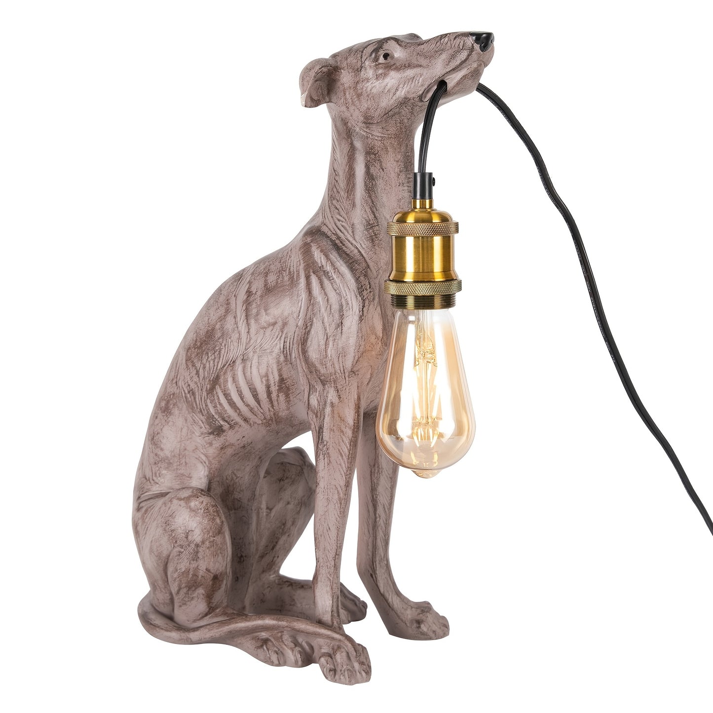 Sighthound -Shaped Desk Lamp - Unique Resin Table Light for Home & Office Decor